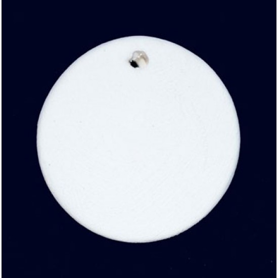 Медальон "Круг" керамический белый для декорирования d55мм