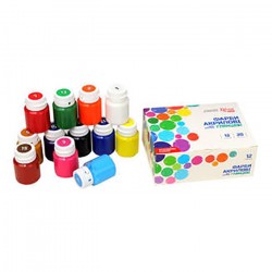 Набір акрилових фарб для декору, глянцевий, 12 кол.*20мл, ROSA START