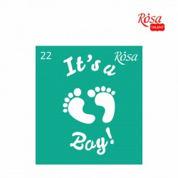 Трафарет багаторазовий самоклеючий 9*10см, № 22, ROSA Talent Трафарет багаторазовий самоклеючий 9*10см, № 22, ROSA Talent