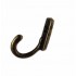 Крючок металлический, Цвет темная старая бронза, 22*6 мм