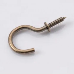 Крючок для ключей, Цвет старая латунь, 18*36 мм