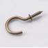 Крючок для ключей, Цвет старая латунь, 18*36 мм