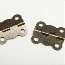 Петля фигурная, Старая латунь, 20*16 мм