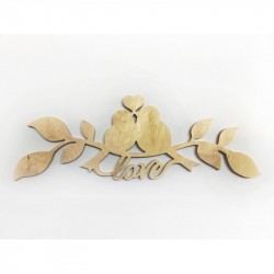 1167-Напис "Love", фанера, 50*18 см