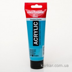 Фарба акрилова AMSTERDAM, (522) Бірюзовий синій, 120 мл, Royal Talens
