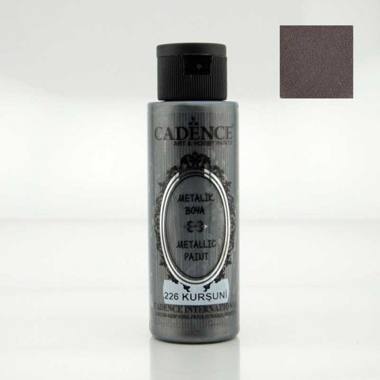 Cadence акрилова фарба з ефектом металік Metallic Paint, 70 мл, Алюміній Cadence акрилова фарба з ефектом металік Metallic Paint, 70 мл, Алюміній