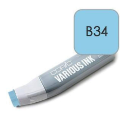 Copic чорнило для маркерів Various Ink, B-34 Manganese blue (Марганець синій)