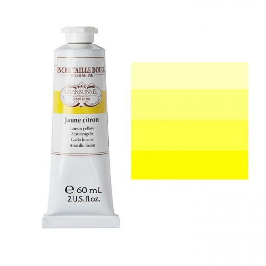 Charbonnel фарба гравюрна Etching ink 60 мл, Lemon yellow (Жовтий лимонний)
