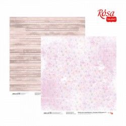 Папір для скрапбукінгу „Emotion & Romance“ 6, двосторонній, 30,48х30,48 см, 200г/м2, ROSA TALENT Папір для скрапбукінгу „Emotion & Romance“ 6, двосторонній, 30,48х30,48 см, 200г/м2, ROSA TALENT