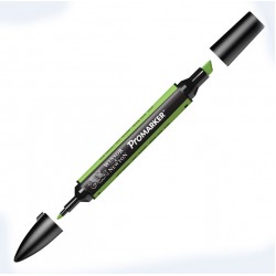 Маркер двосторонній, Promarker, (G258), Зелений лист, W&N Маркер двосторонній, Promarker, (G258), Зелений лист, W&N