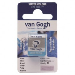 Фарба акварельна Van Gogh (800), Срібло, кювета, Royal Talens