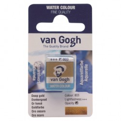 Фарба акварельна Van Gogh (803), Темне золото, кювета, Royal Talens