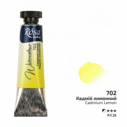 Фарба акварельна, Кадмій лимонний (702), туба, 10мл, ROSA Gallery Фарба акварельна, Кадмій лимонний (702), туба, 10мл, ROSA Gallery