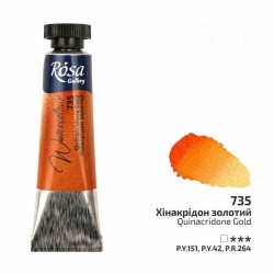 Фарба акварельна, Хінакрідон золотий (735), туба, 10мл, ROSA Gallery Фарба акварельна, Хінакрідон золотий (735), туба, 10мл, ROSA Gallery