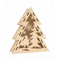 3D композиція „Ялинка“, фанера, 17,7х20см, ROSA TALENT