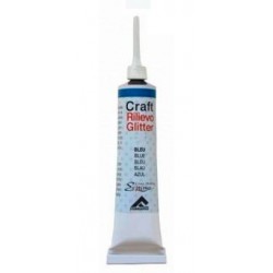 Ferrario контур рельєфний глітерний Craft Rilievo Glitter 20 мл, 001 Bianco (Білий)