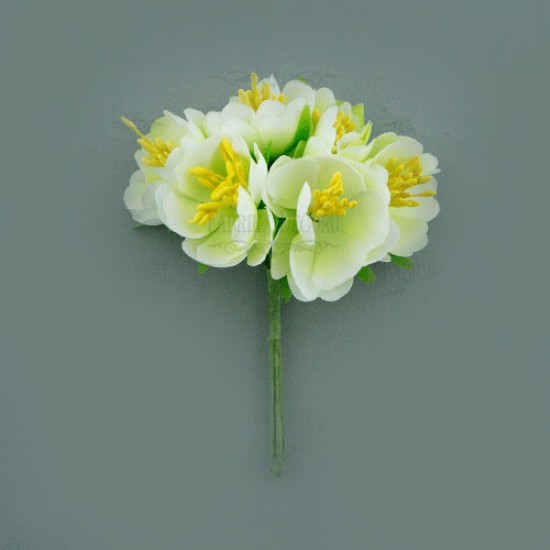 Цветы жасмина Салатовые 6 шт