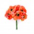 Набор цветов "Маки". Оранжевые. 6шт
