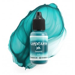 Спиртові чорнила Kamenskaya ink, А31- бірюзовий, 15мл Спиртові чорнила Kamenskaya ink, А31- бірюзовий, 15мл