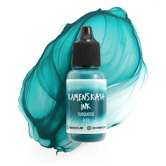 Спиртові чорнила Kamenskaya ink, А31- бірюзовий, 15мл