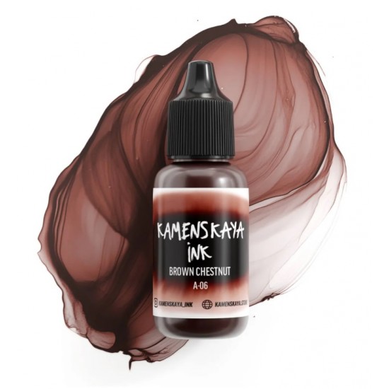 Спиртові чорнила Kamenskaya ink, А06-каштановий, 15мл