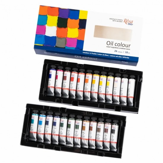 Набір олійних фарб 24*10мл, ROSA Studio