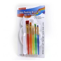 K7677 Набір для малювання 7шт.: пензлі 5шт.+палітра+мастихін, блістер K7677 Набір для малювання 7шт.: пензлі 5шт.+палітра+мастихін, блістер