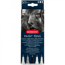Набір кольорових ручок PAINT PEN PALETTE №4, 5шт, Derwent