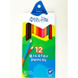 Олівці двосторонні 12 шт. 24 кольори шестигранні,Colorite,1110-12CB,ТМ "Marco" Олівці двосторонні 12 шт. 24 кольори шестигранні,Colorite,1110-12CB,ТМ "Marco"