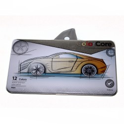 Олівці 12 кольорів шестигранні d=4.0 у метал.пеналі, ColorCore (new),E3000-12TN-A,TM "Marco" Олівці 12 кольорів шестигранні d=4.0 у метал.пеналі, ColorCore (new),E3000-12TN-A,TM "Marco"