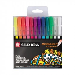 Набір гелевих ручок MOONLIGHT 12кол., Sakura Набір гелевих ручок MOONLIGHT 12кол., Sakura