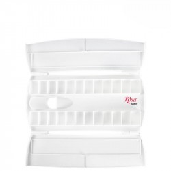 Пенал для акварельних фарб пластиковий, 24 кювети, ROSA Gallery