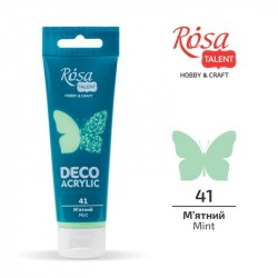 Акрил для декору, М'ятний, матовий, 75 мл, ROSA TALENT