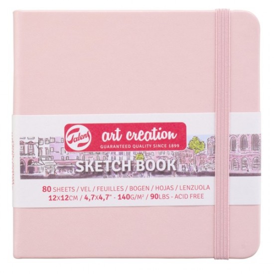 Блокнот для графіки Talens Art Creation 140г/м2, 12*12см, 80л., Pastel Pink, Royal Talens Блокнот для графіки Talens Art Creation 140г/м2, 12*12см, 80л., Pastel Pink, Royal Talens
