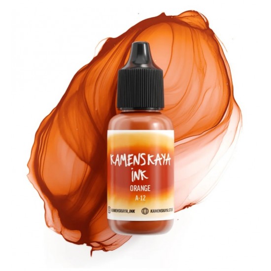 Спиртові чорнила Kamenskaya ink, А12- апельсиновий, 15мл