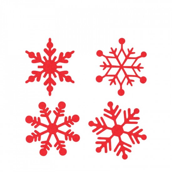 Набір фетрових заготовок „Сніжинки“ 2, 6,5х6,5см, 8шт, ROSA TALENT