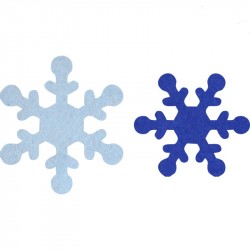 Набір фетрових заготовок „Сніжинки“ 5, 7х8см 5шт, 6х7см 5шт, ROSA TALENT Набір фетрових заготовок „Сніжинки“ 5, 7х8см 5шт, 6х7см 5шт, ROSA TALENT
