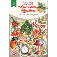 Набір висічок колекція Our warm Christmas 53 шт Набір висічок колекція Our warm Christmas 53 шт