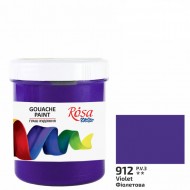 Фарба гуашева, Фіолетова (912), 100мл, ROSA Studio Фарба гуашева, Фіолетова (912), 100мл, ROSA Studio