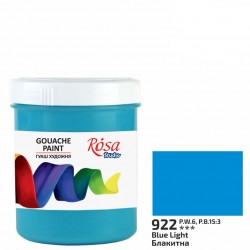 Фарба гуашева, Блакитна (922), 100мл, ROSA Studio Фарба гуашева, Блакитна (922), 100мл, ROSA Studio
