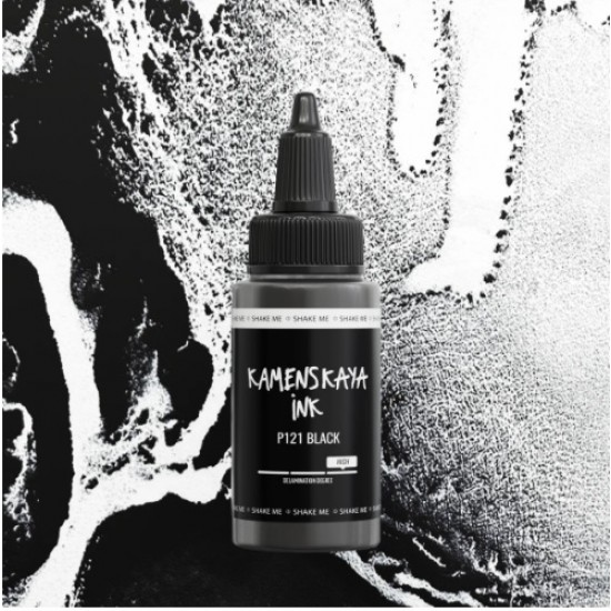Спиртові чорнила розшаровні Kamenskaya ink, P121 - чорний, 30мл