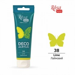 Акрил для декору, Лаймовий, матовий, 75мл, ROSA TALENT