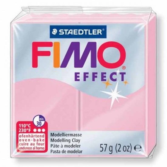 Пластика Effect, Рожева пастельна, 57г, Fimo