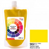 Фарба гуашева, Жовта світла (902), 200мл, ROSA Studio Фарба гуашева, Жовта світла (902), 200мл, ROSA Studio