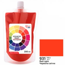 Фарба гуашева, Червона світла (931), 200мл, ROSA Studio Фарба гуашева, Червона світла (931), 200мл, ROSA Studio