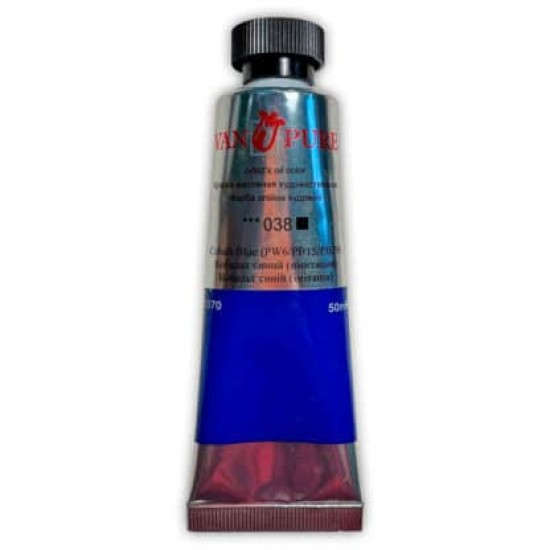 Олійна фарба 50мл, 038 кобальт синій (імітація), Van Pure