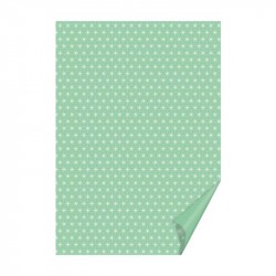 Папір з малюнком "Зірки", 21*29,7см, Ментоловий, 300г/м2, Heyda Папір з малюнком "Зірки", 21*29,7см, Ментоловий, 300г/м2, Heyda