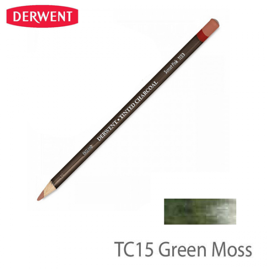 Олівець вугільний Tinted Charcoal, (TC15) зелений мох, Derwent