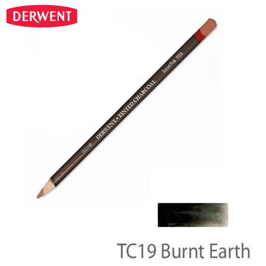 Олівець вугільний Tinted Charcoal, (TC19) земля палена, Derwent