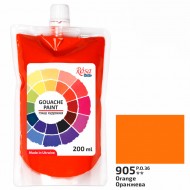 Фарба гуашева, Оранжева (905), 200мл, ROSA Studio Фарба гуашева, Оранжева (905), 200мл, ROSA Studio